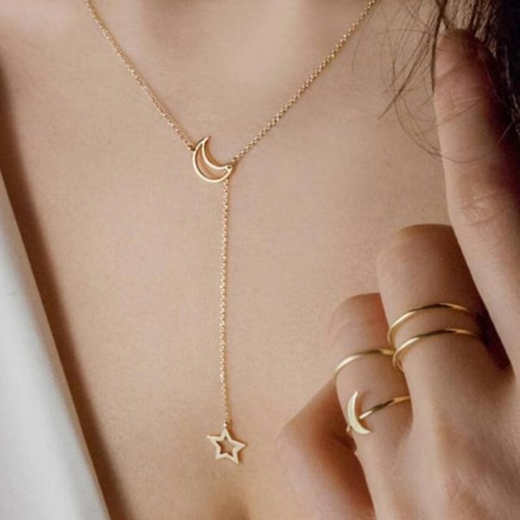 Jewelry - NEW moon star lariat necklace